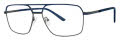 B.M.E.C. Big Mens Big Truth Matte Navy Gunmetal Eyeglasses - Color Image