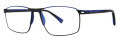 B.M.E.C. Big Mens Big Warrior Matte Black/Blue Eyeglasses - Color Image