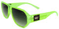 Black Flys Mix Master Fly - MIKE Collab Neon Green  with Smoke Gradient Lens Sunglasses - Color Image