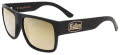 Black Flys Sullen Fly 4 Collab Matte Black with Gold Mirror Lens Sunglasses - Color Image