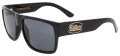 Black Flys Sullen Fly 4 Collab Shiny Black with Smoke Lens Sunglasses - Color Image