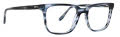 Badgley Mischka Reid Blue Horn Eyeglasses - Color Image