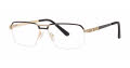 B.M.E.C. Big Mens Big Client Matte Black Gold  Eyeglasses - Color Image