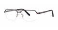 B.M.E.C. Big Mens Big Client Matte Black Gunmetal  Eyeglasses - Color Image