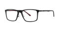 B.M.E.C. Big Mens Big Heart Black Matte/Brick Eyeglasses - Color Image