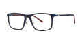 B.M.E.C. Big Mens Big Heart Navy Matte/Red Eyeglasses - Color Image
