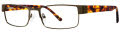B.M.E.C. Big Mens Big News Matte Brown/Tortoise Eyeglasses - Color Image