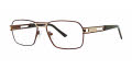 B.M.E.C. Big Mens Big Gesture Brown Gold  Eyeglasses - Color Image