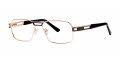 B.M.E.C. Big Mens Big Gesture Gold Black  Eyeglasses - Color Image