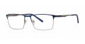 B.M.E.C. Big Mens Big Journey Matte Navy / Gunmetal Eyeglasses - Color Image