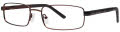 B.M.E.C. Big Mens Big Favor Matte Brown Black Eyeglasses - Color Image