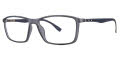 B.M.E.C. Big Mens Big Fortune Gray Matte Eyeglasses - Color Image