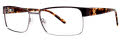 B.M.E.C. Big Mens Big Result Matte Brown Gunmetal Eyeglasses - Color Image