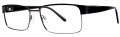 B.M.E.C. Big Mens Big Result Matte Black Gunmetal  Eyeglasses - Color Image