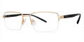 B.M.E.C. Big Mens Big Reward Gold Black Eyeglasses - Color Image