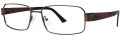 B.M.E.C. Big Mens Big Sky Matte Brown Eyeglasses - Color Image