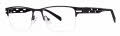 B.M.E.C. Big Mens BIG BURST Matte Black/Grey Eyeglasses - Color Image