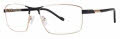 B.M.E.C. Big Mens BIG RUCKUS Black/Gold Eyeglasses - Color Image