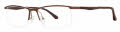 B.M.E.C. Big Mens BIG STAGE Matte Brown Eyeglasses - Color Image