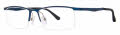B.M.E.C. Big Mens BIG STAGE Matte Navy Eyeglasses - Color Image