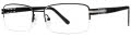 B.M.E.C. Big Mens Big Idea Black/Gunmetal Eyeglasses - Color Image