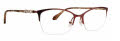 Badgley Mischka Celie Merlot Eyeglasses - Color Image