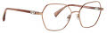 Badgley Mischka Vittoria Sand Brown (SNB) Eyeglasses - Color Image
