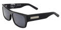 Black Flys Sen Flys (Menace Sign. Collab) Shiny Black / Smoke Lens Sunglasses - Color Image