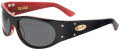 Black Flys Fly No. 5 Shiny Black Red / Smoke Polarized Lens Sunglasses - Color Image
