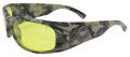 Black Flys Fly Ballistics 2 Nam Camo with Yellow Lens Sunglasses - Color Image