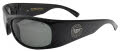 Black Flys Fly Ballistics 2 Shiny Black with Smoke Polarized Lens Sunglasses - Color Image