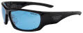 Black Flys Fly Defense INDO-GROW HPS Shiny black w/ HPS Grow Blue Lens Sunglasses - Color Image