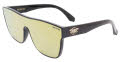 Black Flys Mono Fly Matte Black with Gold Mirror Lens Sunglasses - Color Image