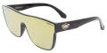 Black Flys Mono Fly Shiny Black with Gold Mirror Lens Sunglasses - Color Image