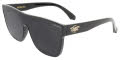 Black Flys Mono Fly Shiny Black with Smoke Lens Sunglasses - Color Image