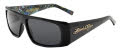 Black Flys Stoopid Flys Collab Shiny Black with Smoke Polarized Lens Sunglasses - Color Image