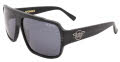 Black Flys Flycoholic Matte Black /Smoke Polarized Lens Sunglasses - Color Image