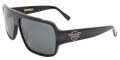 Black Flys Flycoholic Shiny Black /Smoke Polarized Lens Sunglasses - Color Image