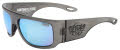 Black Flys Floating Fletcher Polarized Sunglass Crystal Grey w/ Blue Mirror Polarized Lens Sunglasses - Color Image