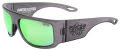 Black Flys Floating Fletcher Polarized Sunglass Crystal Grey w/ Green Mirror Polarized Lens Sunglasses - Color Image