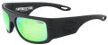 Black Flys Floating Fletcher Polarized Sunglass Matte Black w/ Green Mirror Polarized Lens Sunglasses - Color Image