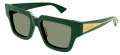 Bottega Veneta BV1276S Green / Green (003) Sunglasses - Color Image
