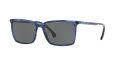 Brooks Brothers BB 5038S Navy Horn / Grey Blue Solid Lens (614087) Sunglasses - Color Image
