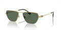 Burberry BE3146 Light Gold/Dark Green (110971) Sunglasses - Color Image