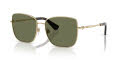 Burberry BE3158 Light Gold / Dark Green (110971) Sunglasses - Color Image