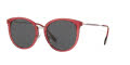Burberry BE4289D Transparent Red / Grey Lens (378987) Sunglasses - Color Image