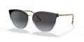 Burberry BE4316F - Alternate Fit Black Gradient / Grey Gradient Lens (39188G) Sunglasses - Color Image