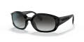 Burberry BE4338 Milton Black/Grey Gradient (34648G) Sunglasses - Color Image
