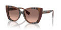 Burberry BE4393 Check Brown/Bordeaux/Pink Gradient Dark Brown (405413) Sunglasses - Color Image