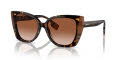 Burberry BE4393F Dark Havana/Check Brown/Brown Gradient (405313) Sunglasses - Color Image